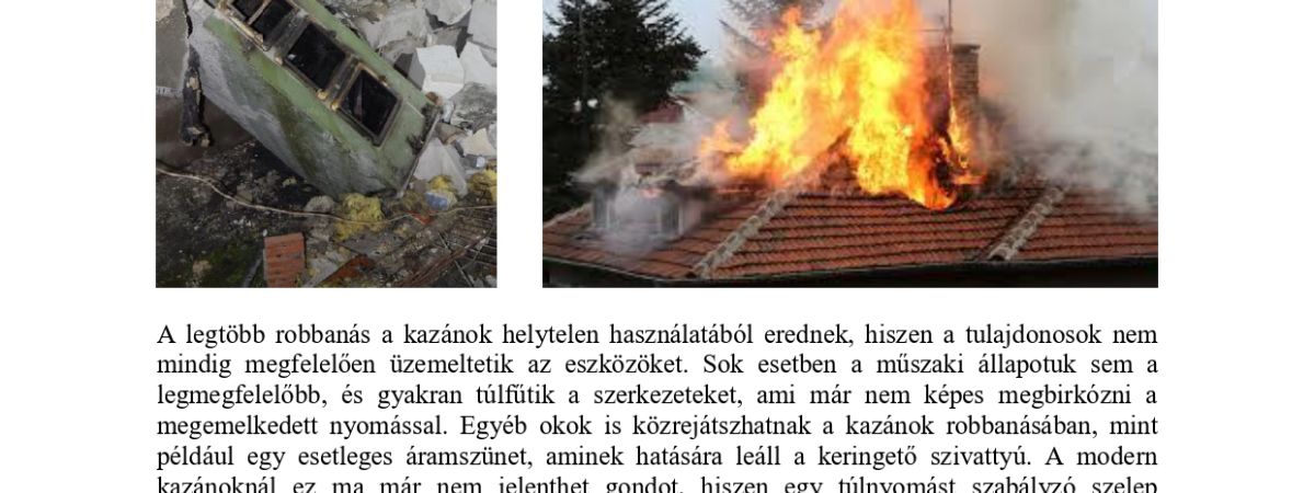 Tájékoztatás a fűtési szezon veszélyeivel kapcsolatosan